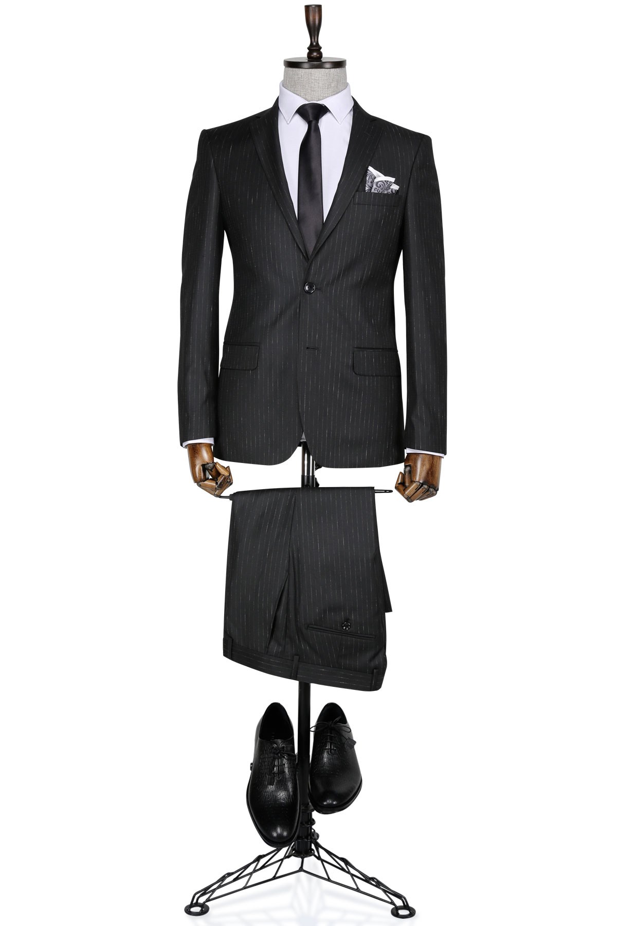 Picture of Mali Slim fit Siyah Erkek Takım Elbise